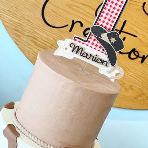 My First Rodeo Cake Topper, Western Decor, Cake Topper, Rodeo Theme ...