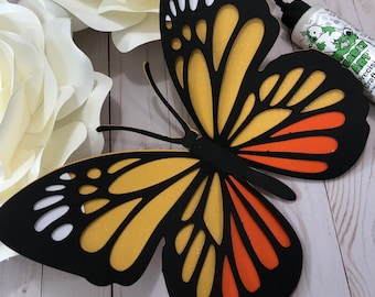 3D Monarch Butterfly Wall Decor: Mexican Fiesta Party Decorations