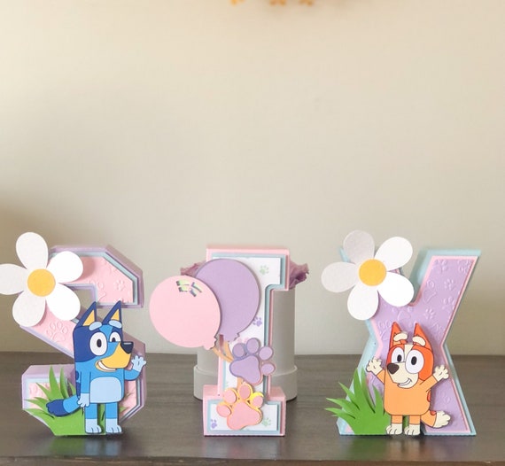 Bluey 3D Letters / Bluey Birthday Decorations / Bluey Party Decorations 