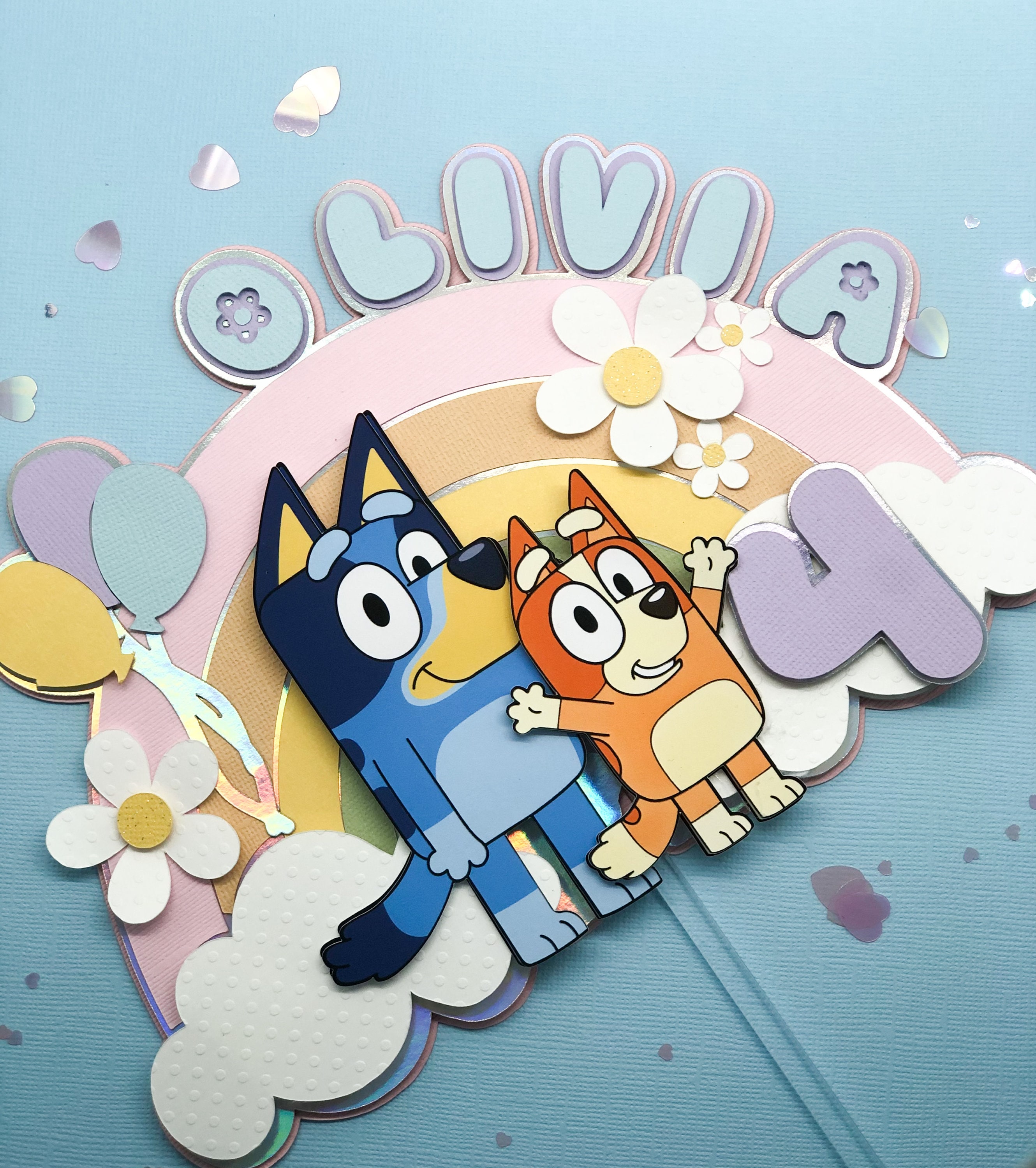 Blue Dog Cake Topper