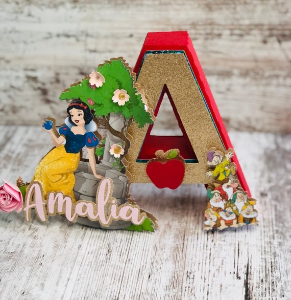 Snow White Party Decorations Snow White 3d Letter Snow White - Etsy