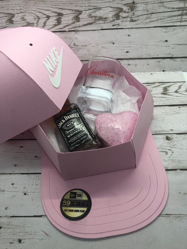 Baseball Cap Box/ Valentines/ Favor Box/ Paper Box/ Fathers Etsy