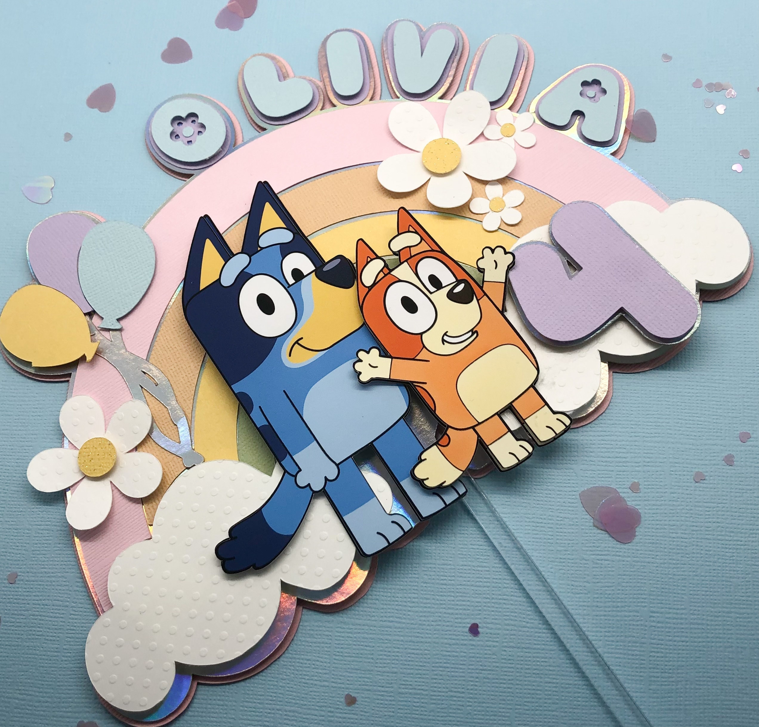 Blue Dog Cake Topper