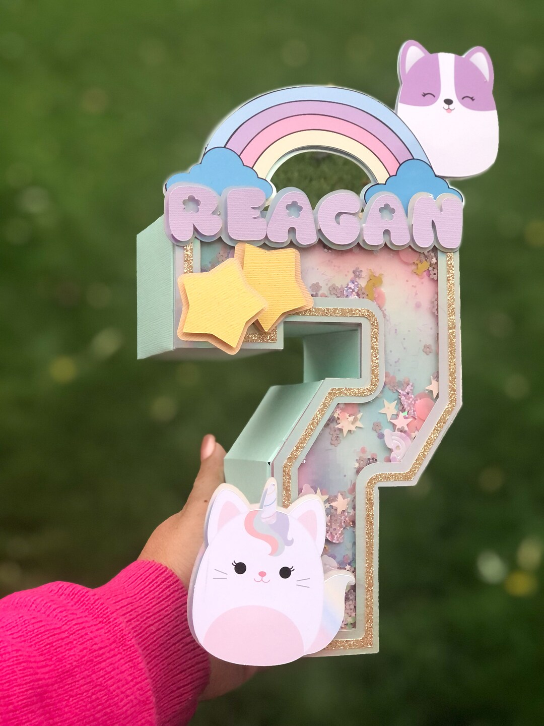 Customized Squishmallows 3D Number. Party Decorations. 3D Letter ...