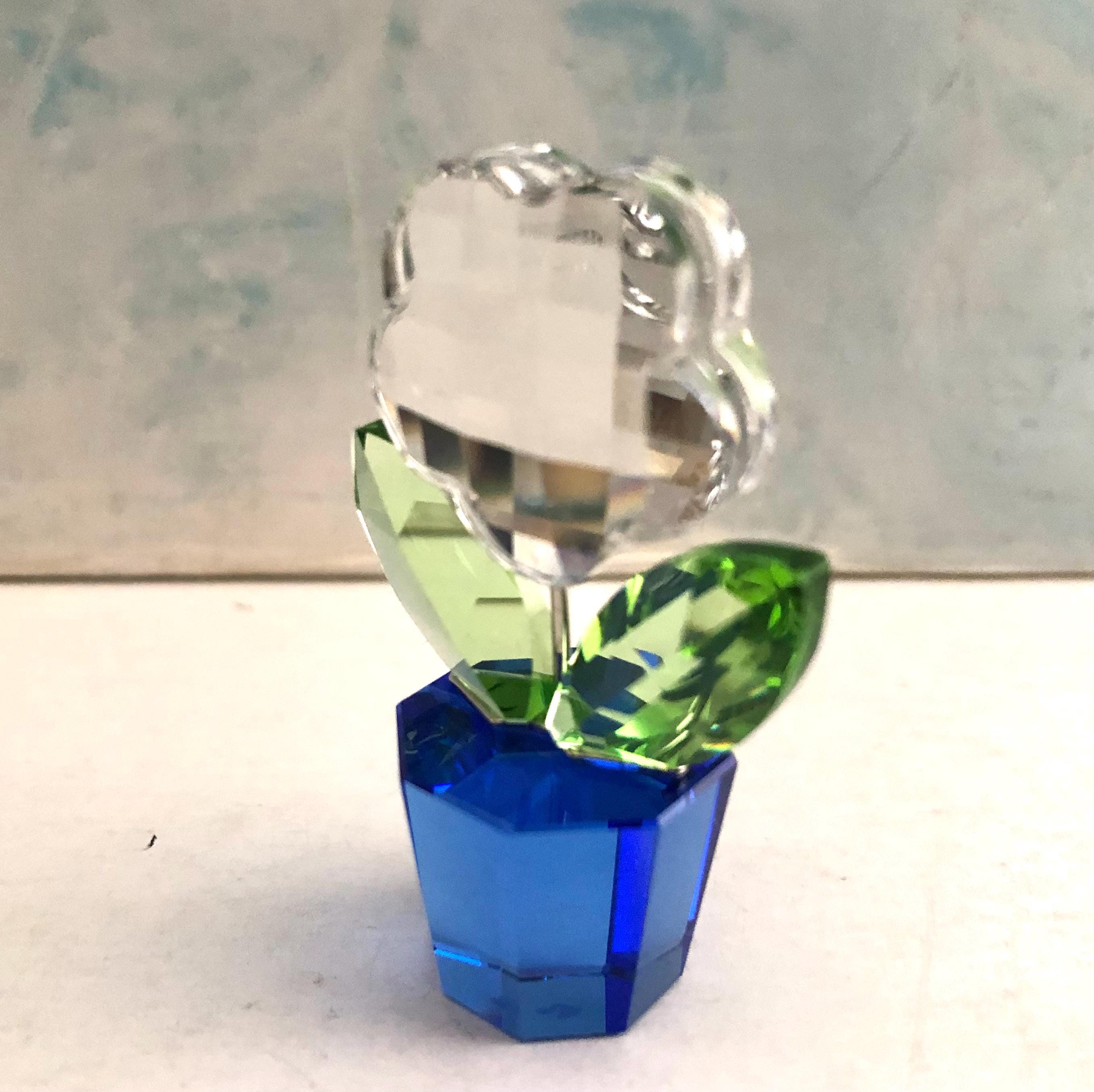 Swarovski Crystal Figurine Flowers in Pot - Etsy