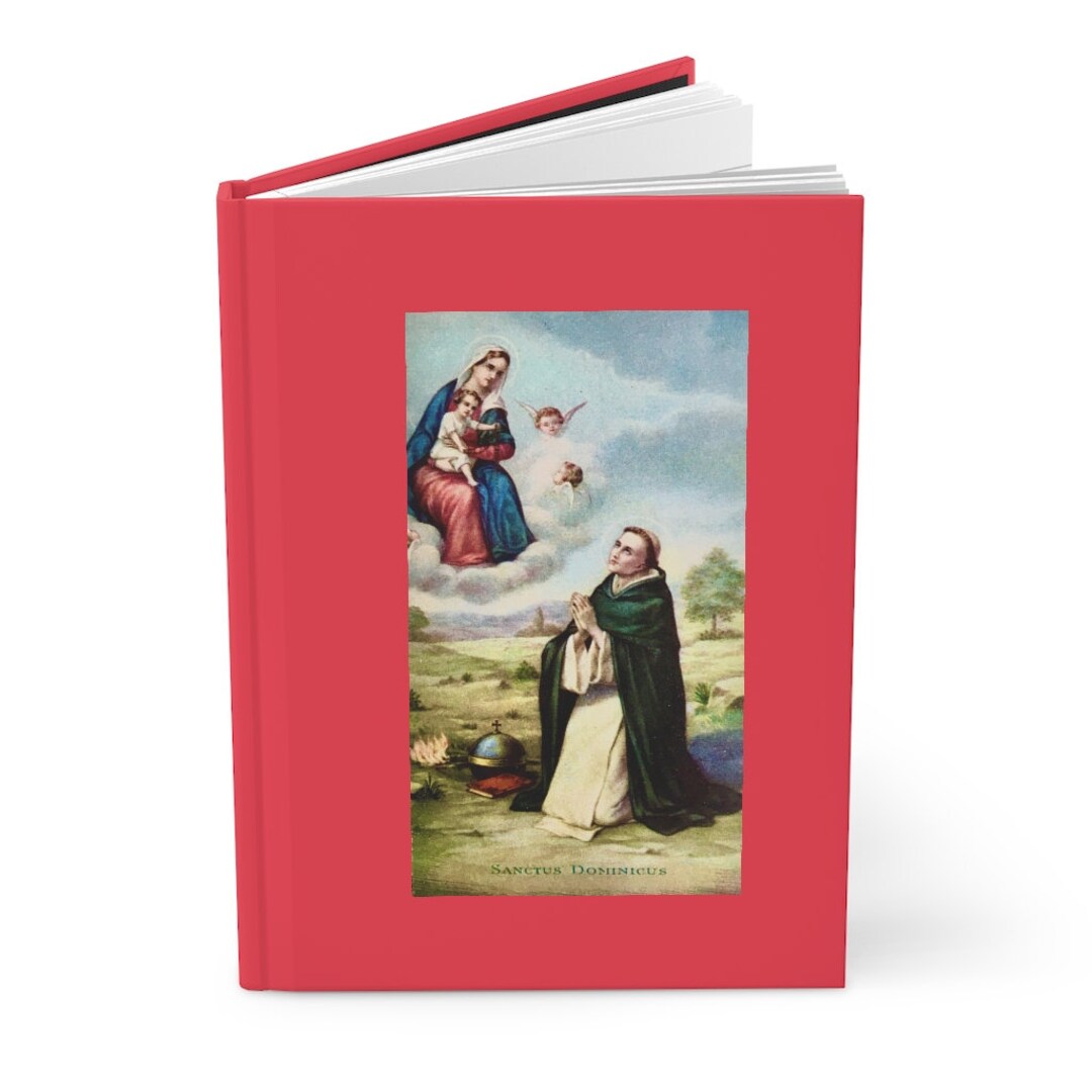 St. Dominic Catholic Journal, Hardcover With Matte Laminate, Bright Red