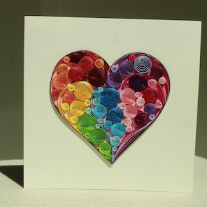 Unique Handmade Love Cards / Quilling Cards / Heart Cards/ Valentine Cards / Love Cards / Anniversary Cards / Couple Cards