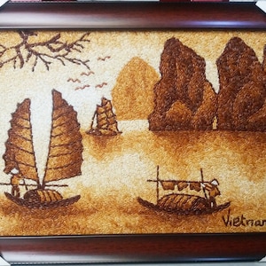 Ha Long Bay Vietnam, Wall painting, Custom painting, Vietnam, Vietnam gift, Furniture painting, Outdoor painting, Souvenir Vietnam