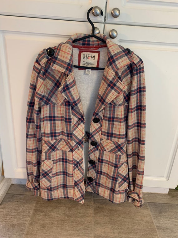 Billabong checkered hotsell jacket