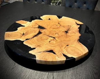 Custom lazy Susan of your design. Multiple sizes. Wood species. Color