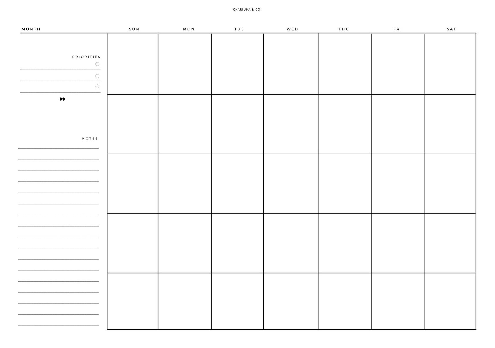 Minimal Blank Calendar Inserts A5 Planner Inserts Undated Inserts Minimal Blank Calendar Inserts A5 Planner Inserts Undated Inserts