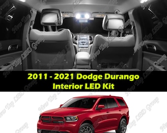 17 pcs Super Bright White Interior LED Lights Kit Package Compatible for 2011 - 2021 Dodge Durango