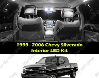 15 pcs White Interior LED Lights Kit Package Compatible for 1999 - 2006 Chevrolet Silverado 1500 2500