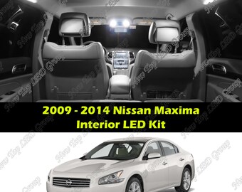 18 pcs Super Bright White Interior LED Lights Kit Package Compatible for 2009 - 2014 Nissan Maxima