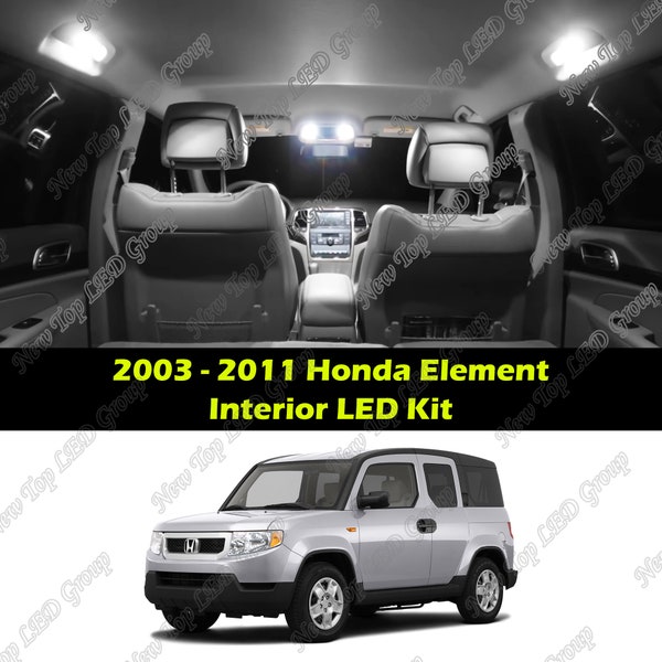 Super Bright White Interior LED Lights Kit Package Compatible for 2003 - 2011 Honda Element