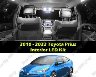 10pcs Super Bright White Interior LED Lights Kit Package Compatible for 2010 - 2020 2021 2022 Toyota Prius