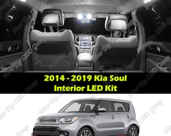 10pcs Super Bright White Interior LED Lights Kit Package + License Plate Lights Compatible for 2014 - 2019 Kia Soul