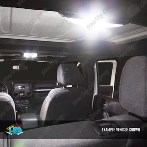 9pcs Super Bright White Interior LED Lights Kit Package Compatible for 2006 2010 Hummer H3 image 3