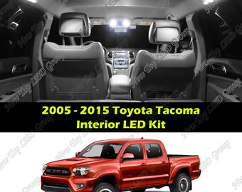 White Interior LED Lights Kit Package Compatible for 2005 - 2015 Toyota Tacoma