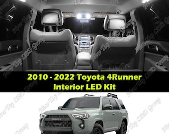 White Interior LED Lights Kit Package Compatible for 2010 - 2021 2022 Toyota 4Runner