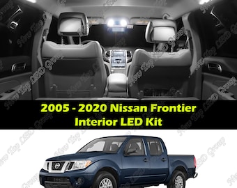 White Interior LED Lights Kit Package Compatible for 2005 - 2020 Nissan Frontier