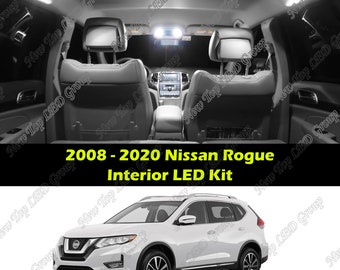 8pcs Super Bright White Interior LED Lights Kit Package Compatible for 2008 - 2020 Nissan Rogue