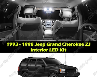 14pcs Super Bright White Interior LED Lights Kit Package Compatible for 1993 - 1998 Jeep Grand Cherokee ZJ