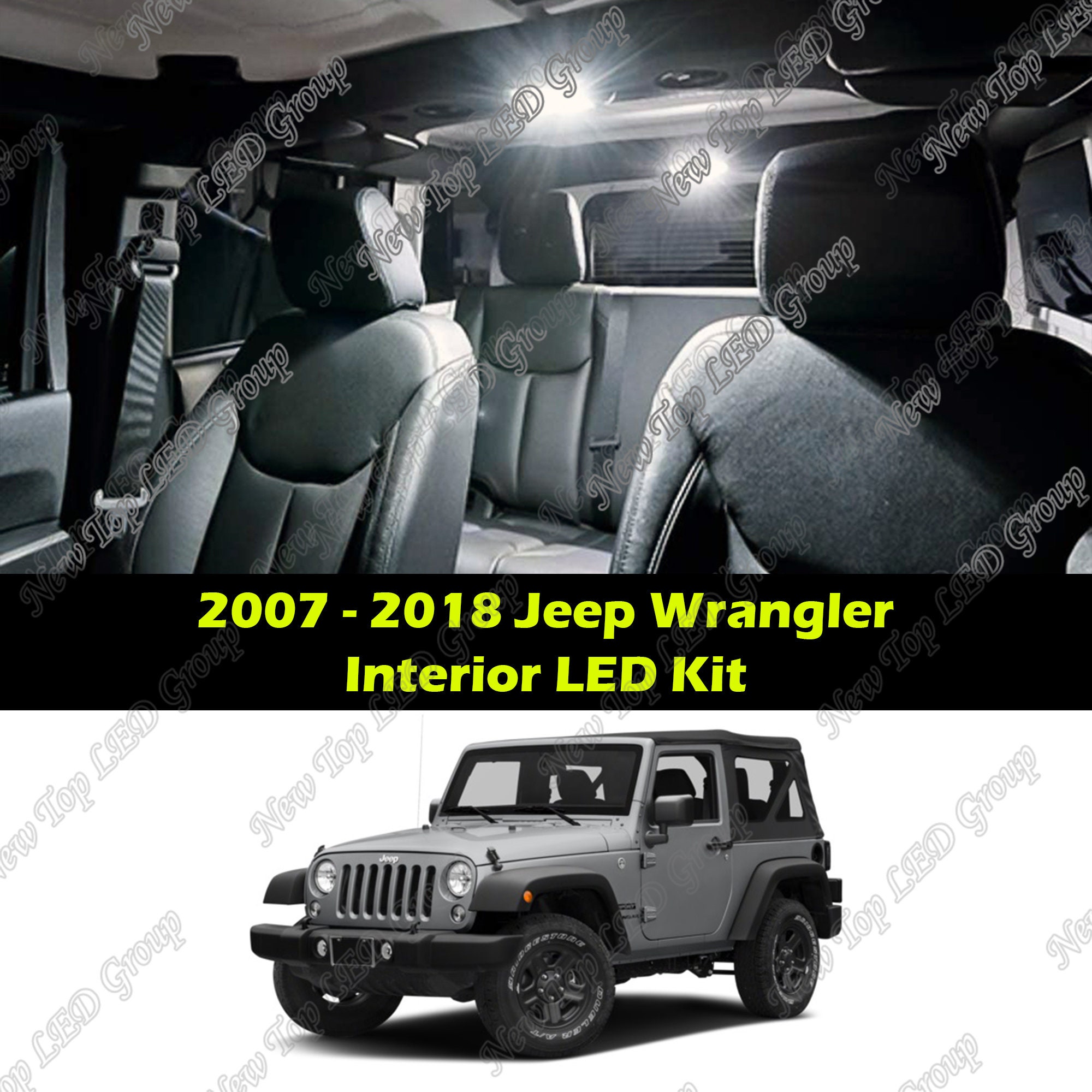 4pcs Super Bright White Interior LED Lights Kit Package - Etsy