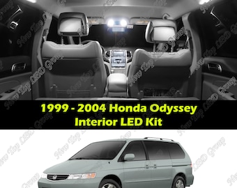 White Interior LED Lights Kit Package Compatible for 1999 - 2004 Honda Odyssey