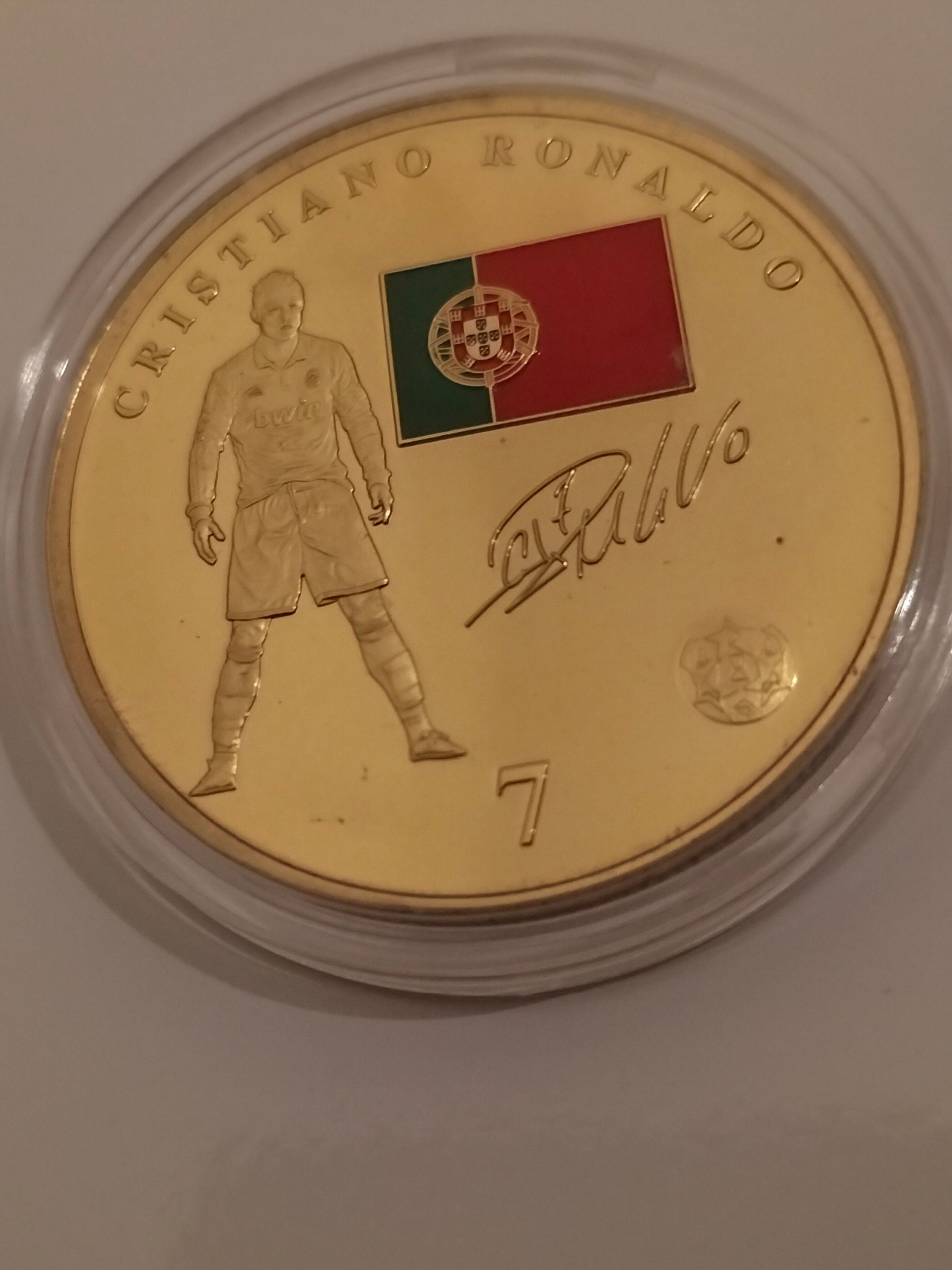 Cristiano Ronaldo Medal Coin Souvenir CR7 Best Player Football Gift - Etsy 