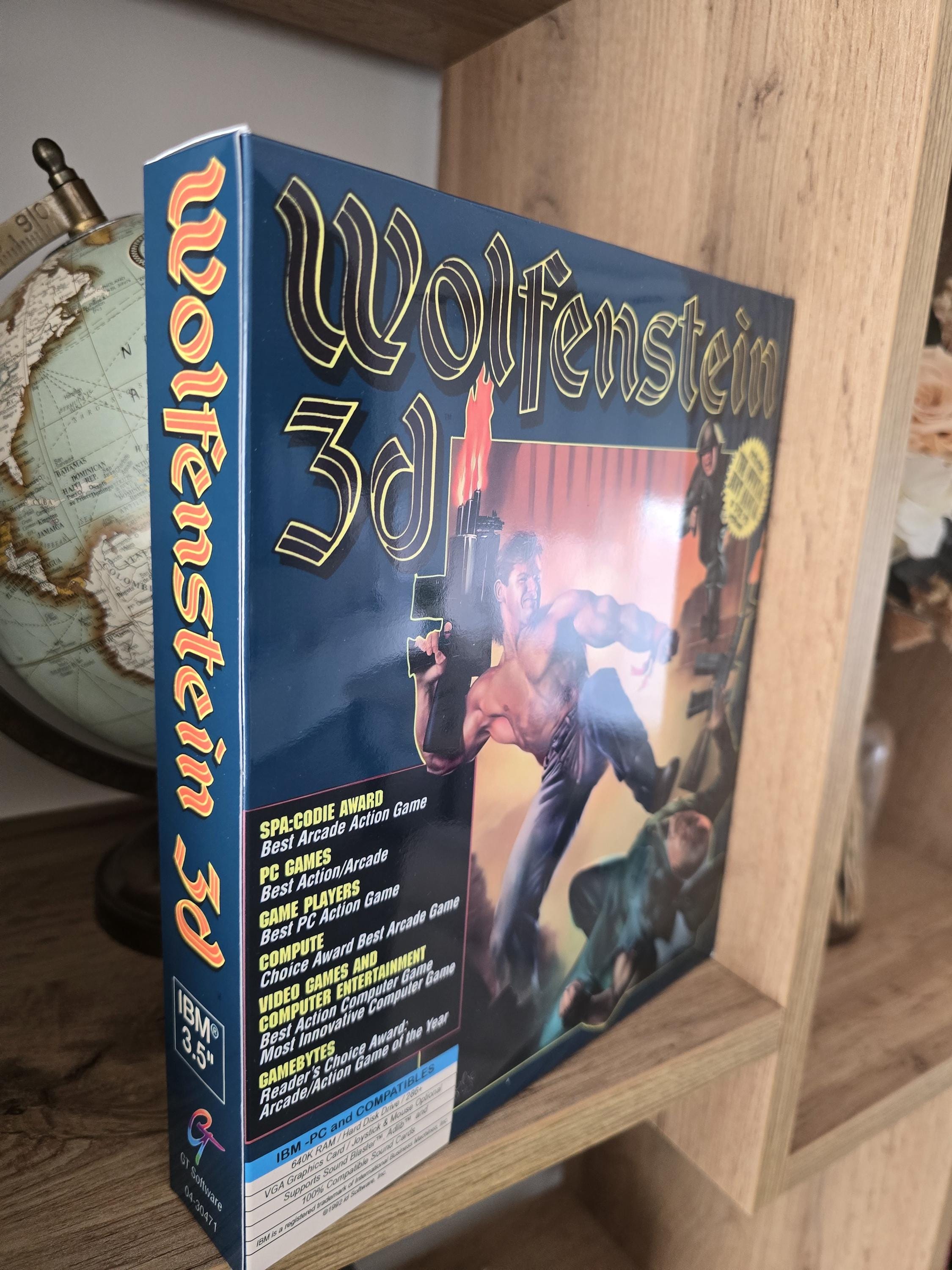 Wolfenstein 3D – Premium Reproduction Box (full-color, Laminated