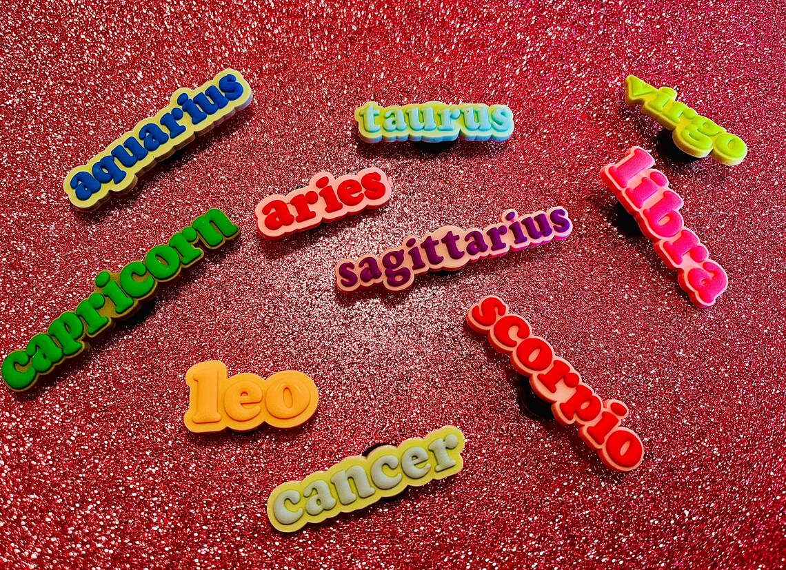 Zodiac Sign Crocs Jibbitz Character Shoe Charms Jibbitz for Etsy