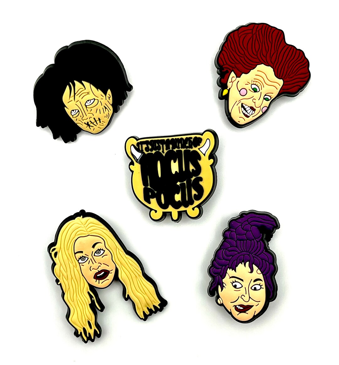 Hocus Pocus Jibbitz Croc Accessories Sanderson Sisters Etsy