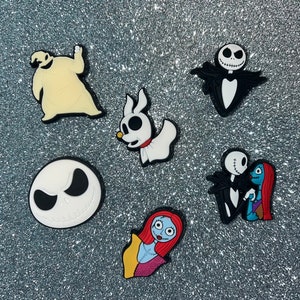 Horror Halloween Cartoon Movies Shoe Charms Sally Jack Killer And Nightmare  Before Christmas PVC Decoration Buckle In Soft Rubber From Cyardbag, $0.12