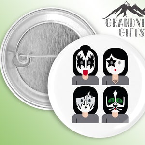 KISS 1.5&quot; pinback button