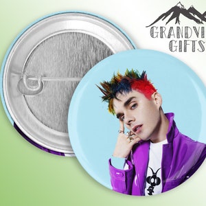Awsten Knight the model  1.5&quot; pinback button, Waterparks, model
