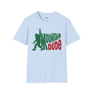 Mountain Dude Unisex Softstyle T-Shirt; Big Foot; Sasquatch