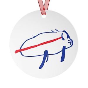 Adorno metálico de patata de los Buffalo Bills, decoración para árbol de Navidad, regalos navideños, recuerdos únicos, Josh Allen, MVP