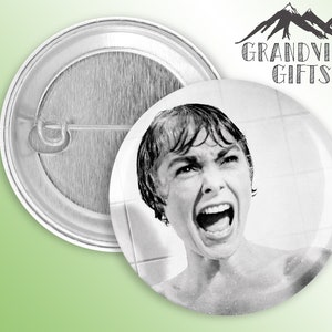 Janet Leigh 1.5&quot; handmade pinback button, Norman Bates, Marion Crane