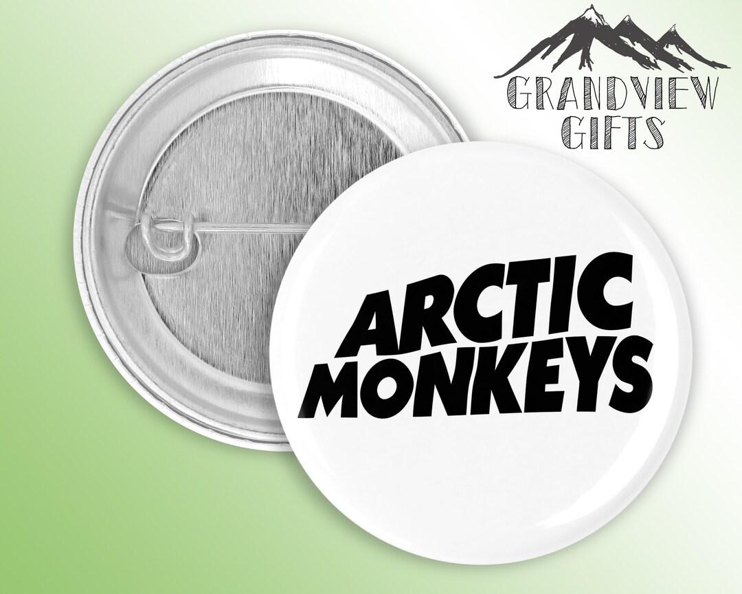 Monkey Pinback Buttons Arctic Monkey 1.5 pinback button, handmade - Etsy Österreich
