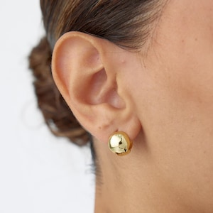 Gold Huggie Ohrringe • 14k Gold Zierliche Ohrringe • Huggie Creolen Ohrringe • Geschenkfertig • Minimalistische Ohrringe • Geschenk für Sie