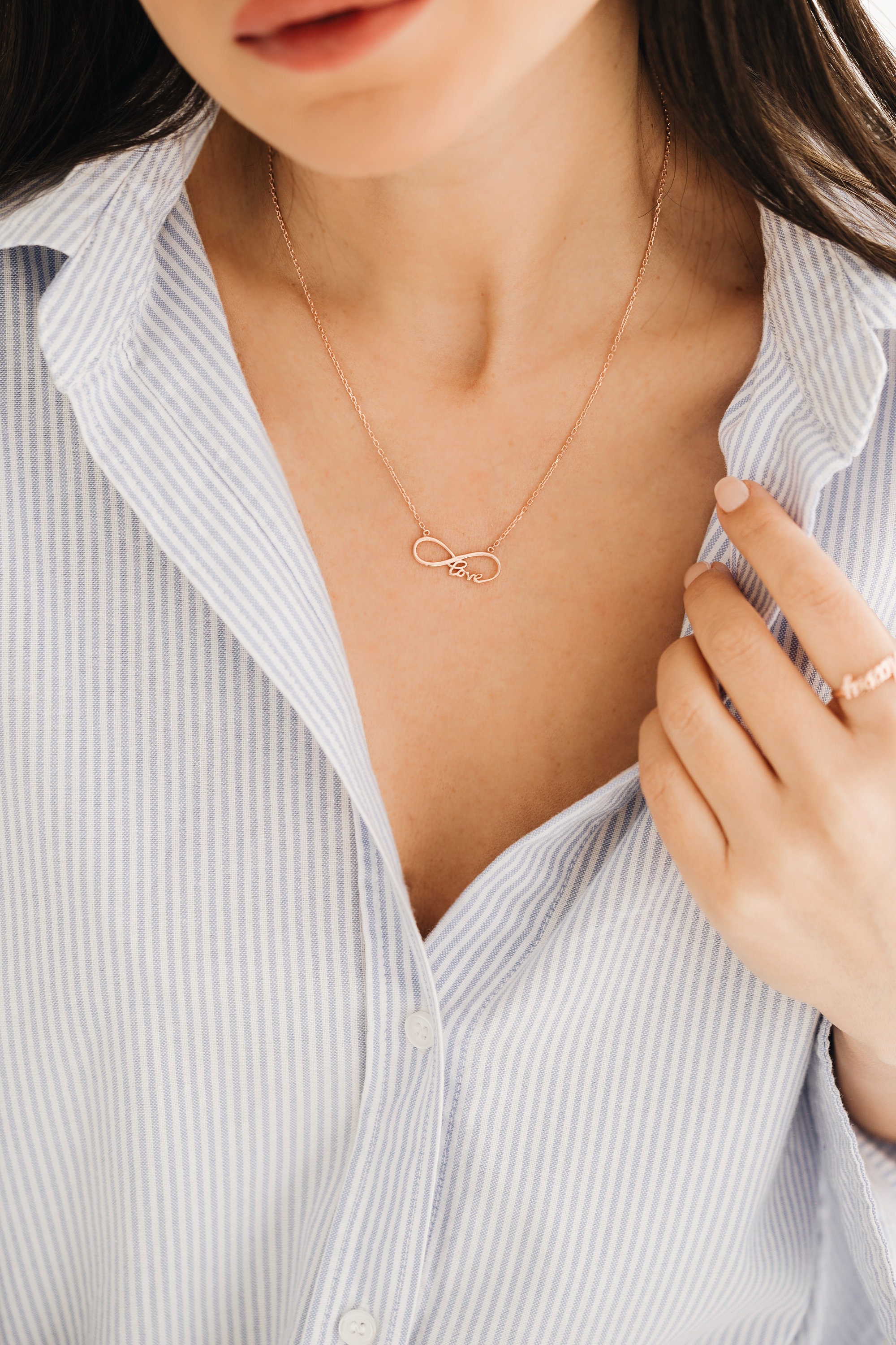 Infinity Love Necklace Love Necklace to Infinity Necklace Gift