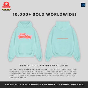 Editable PSD Oversize Hoodie Mock Up
