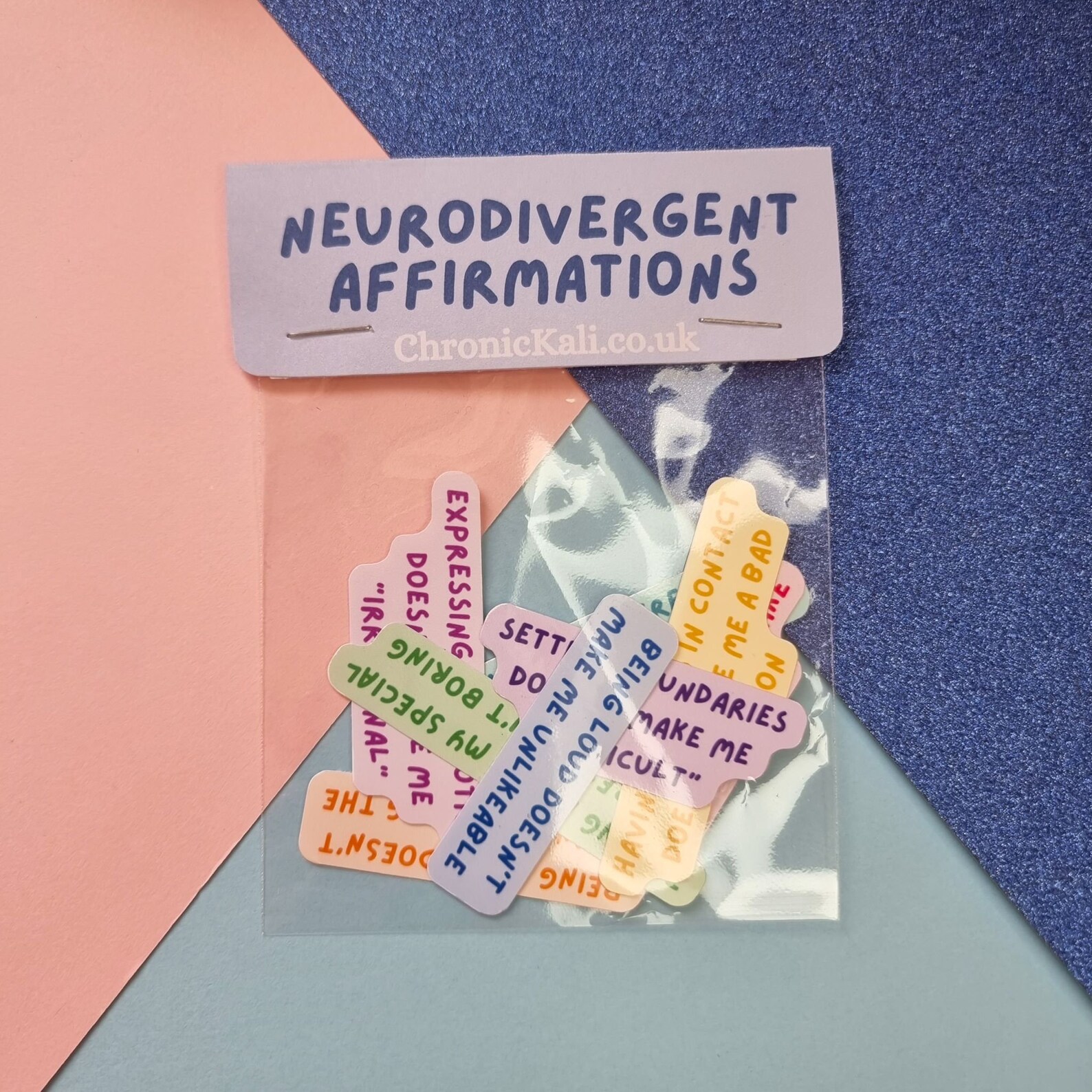 Neurodivergent Affirmation Stickers Glossy Waterproof Etsy