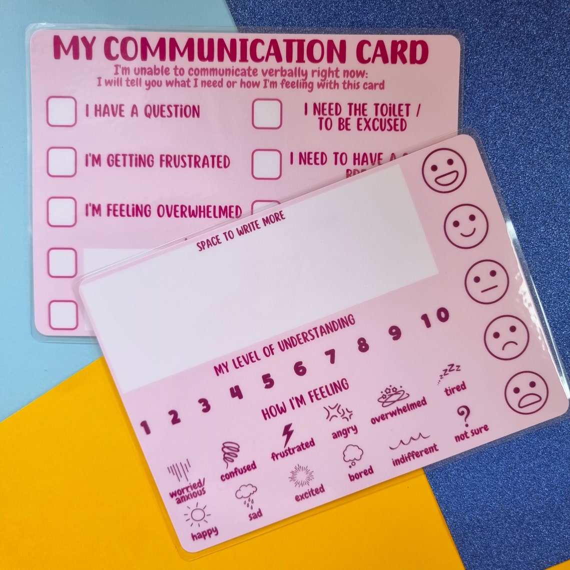 Student Communication Card Nonverbal Tool for School & Etsy UK
