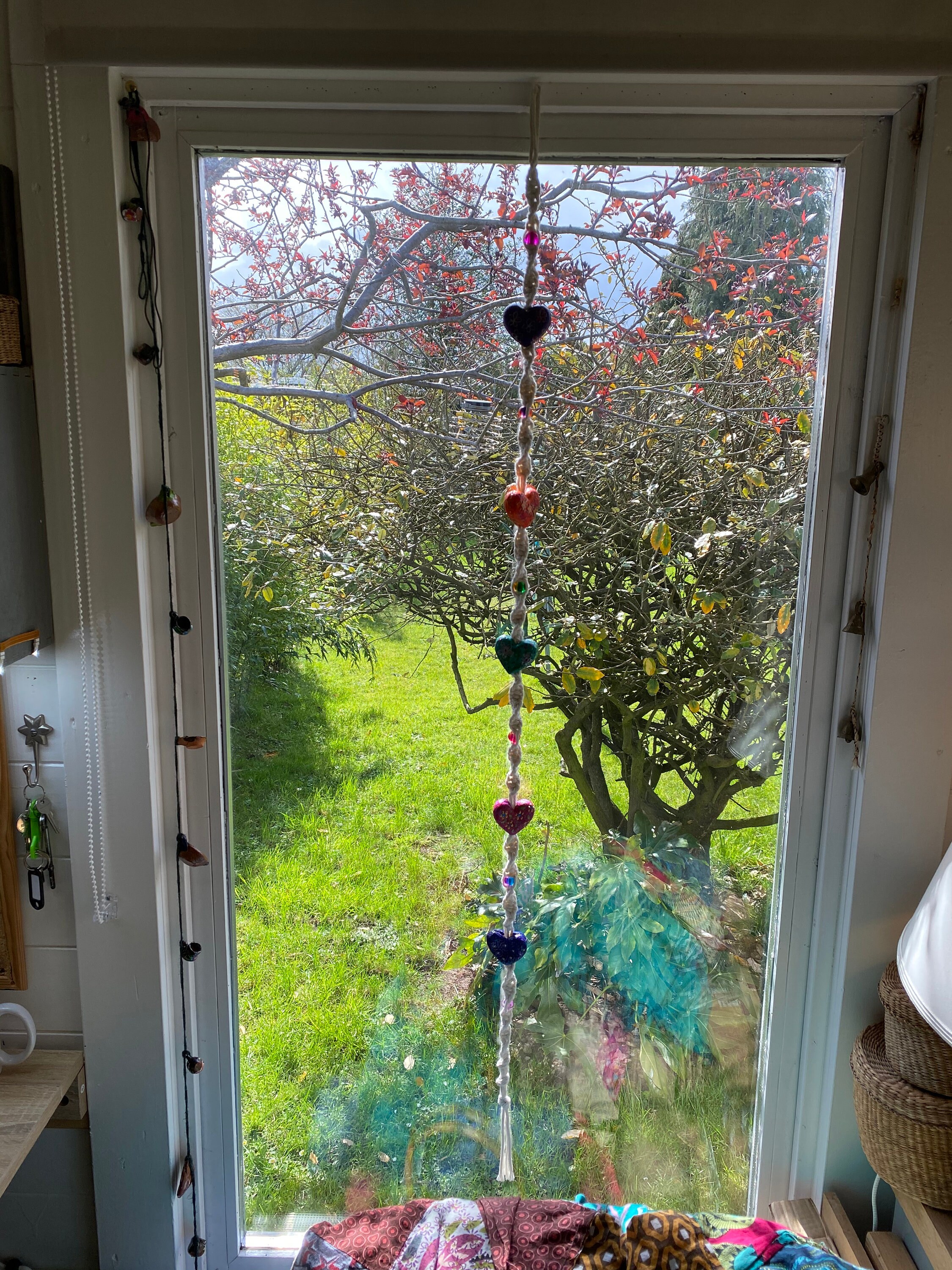 Light catchers handmade recycled colourful art Etsy