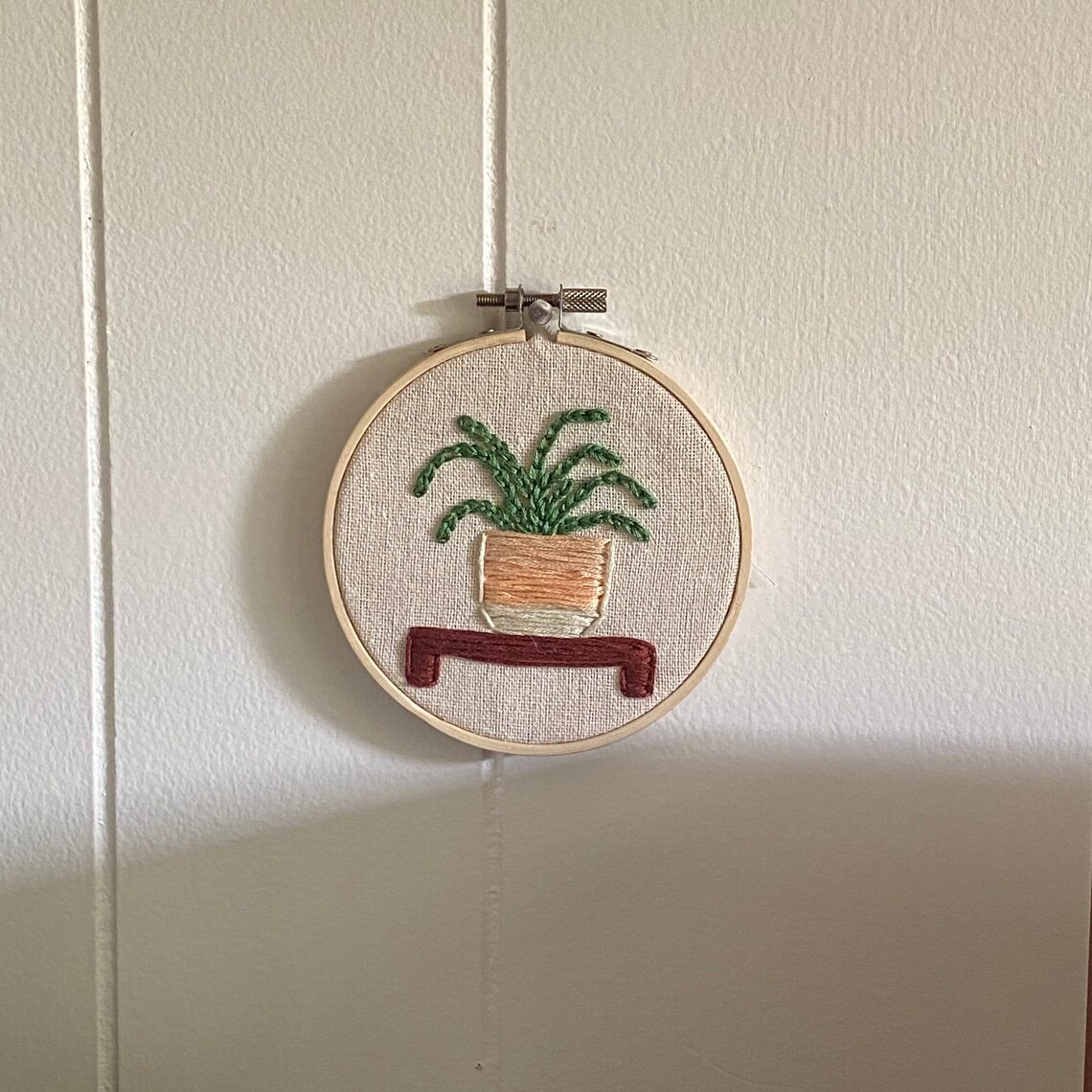 Hanging Embroidery Art Etsy