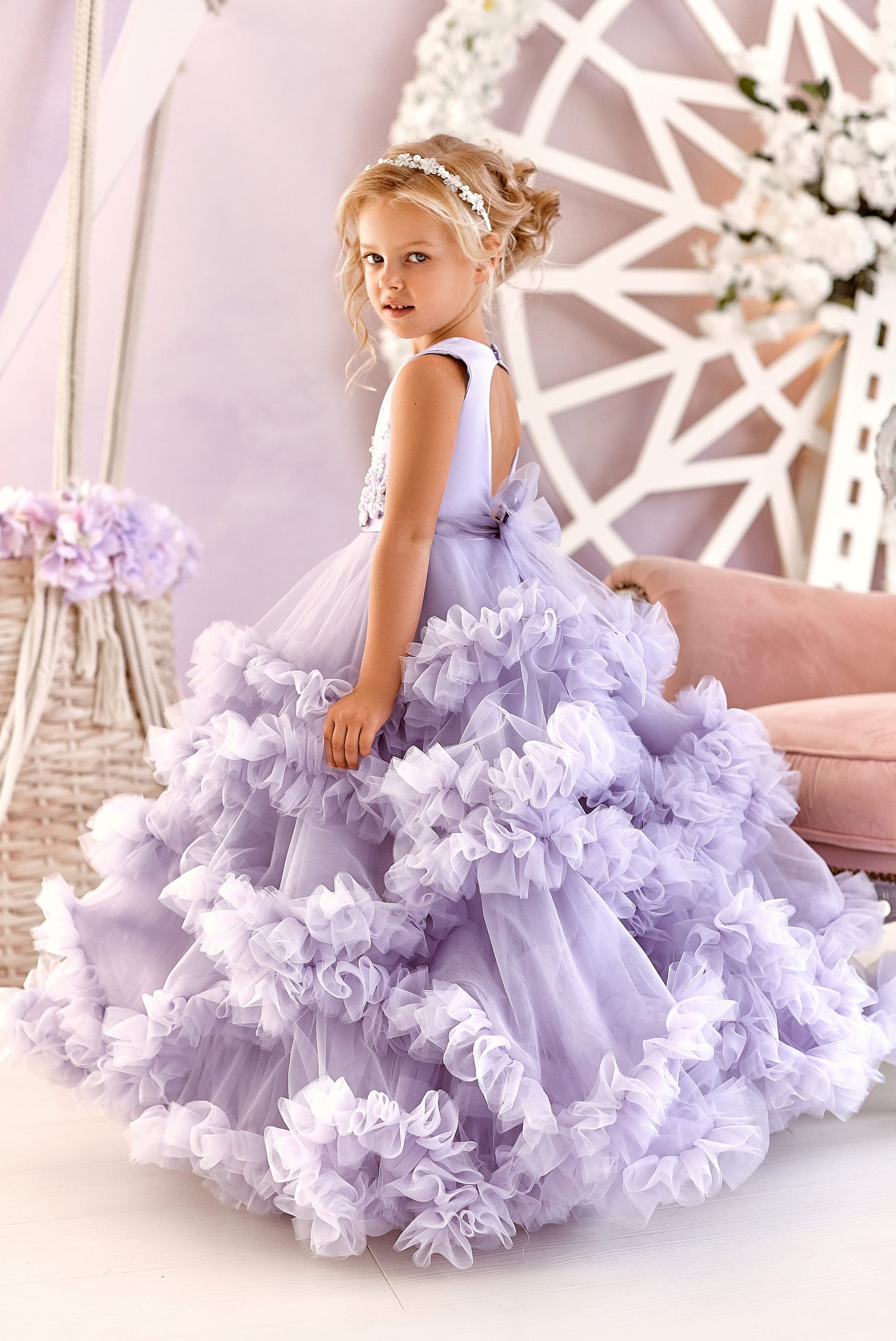 Flower Girl Dress Train Flower Girl Dress Toddler Flower Etsy Canada