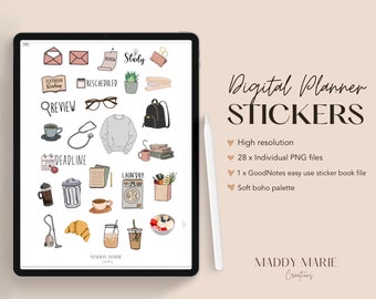 College/University GoodNotes Digital Planner Stickers