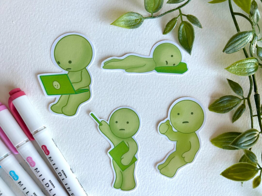 Simski Stickers Smiski Inspired Stickers - Etsy